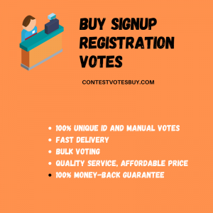 Buy Signup Registration Votes